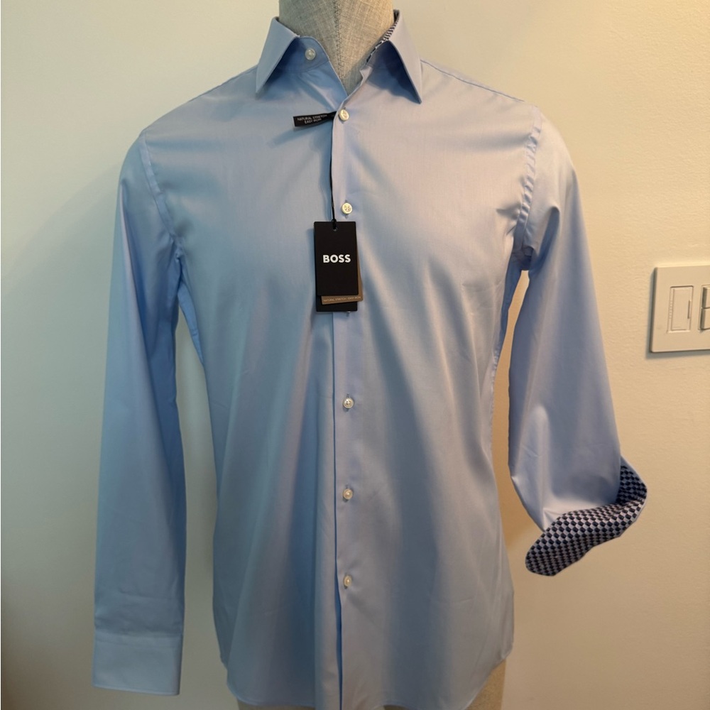Boss Light Blue Men's Dress Shirt